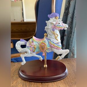 Vintage Lenox Carousel Charger Horse